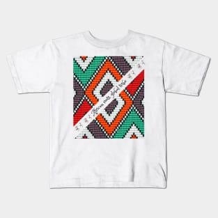 African roots, global tribe, African tribal Kids T-Shirt